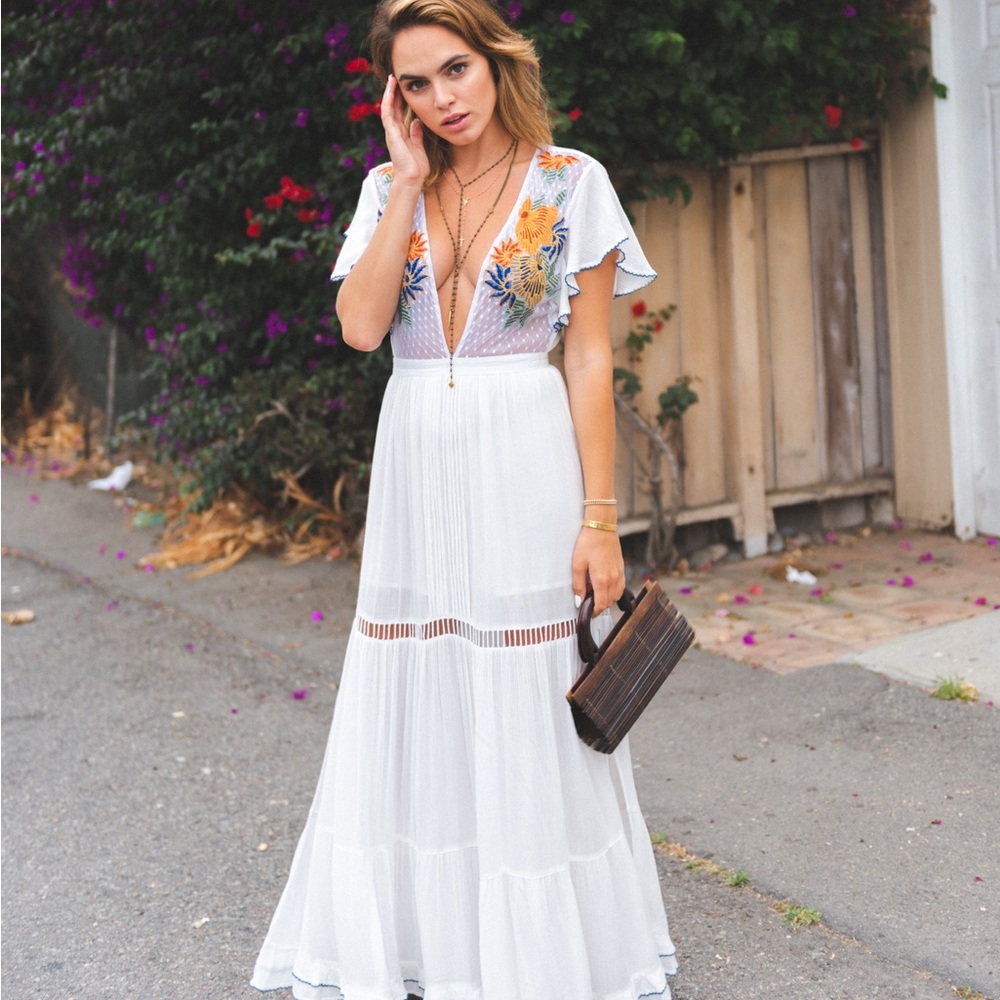 Rocky Barnes x Cleobella Bora Bora maxi dress